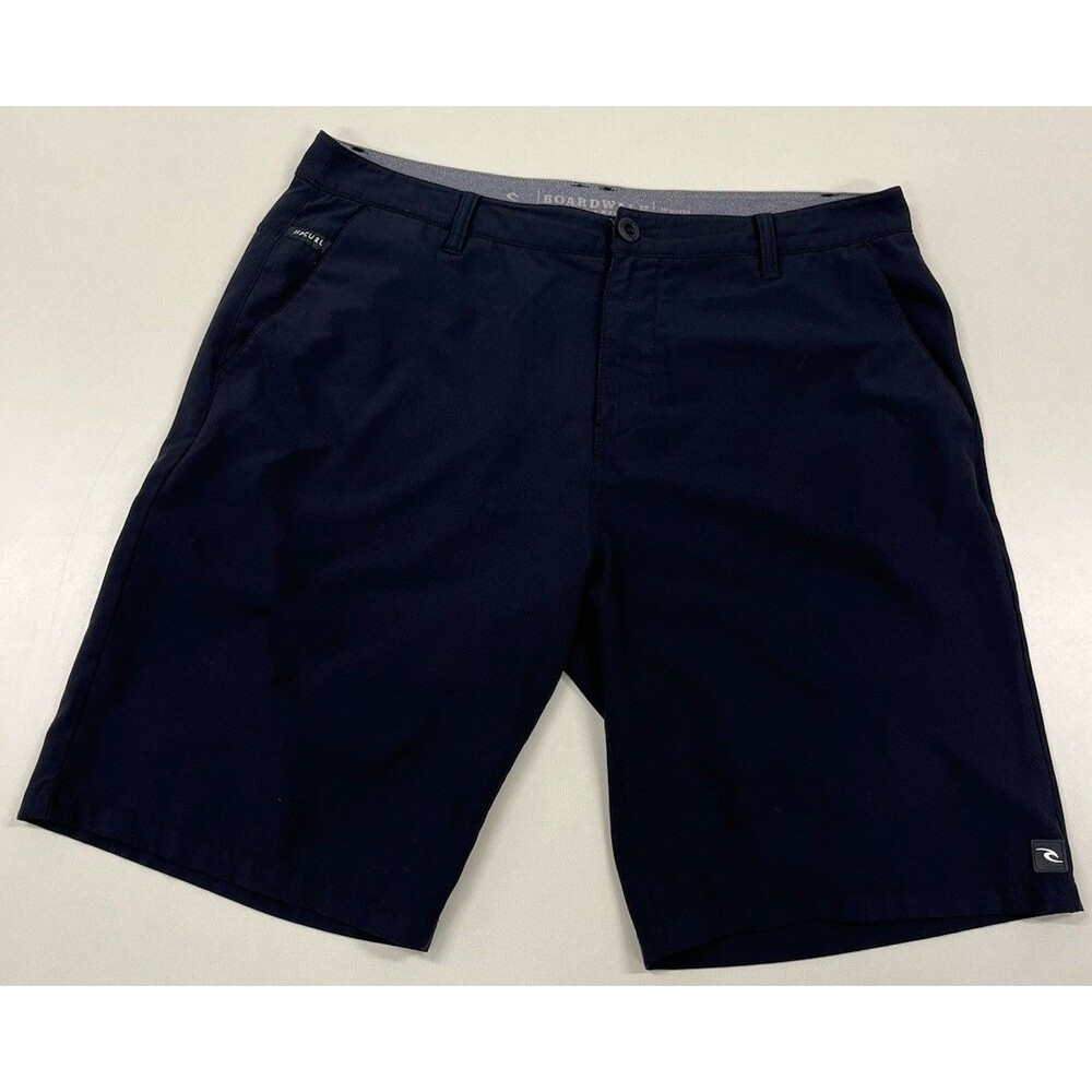 Rip Curl Boardwalk Shorts Mens Size 38 Black Performance Stretch Pool Beach